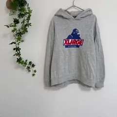 ［XLARGE］長袖パーカー（140）ロゴプリント カジュアル　綿100