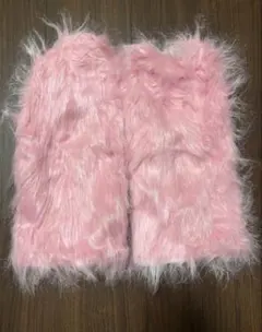 ピンク ファー レッグウォーマー 制服ディズニー