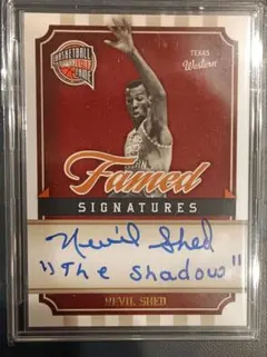 Nevil Shed Panini Hall of Fame Auto