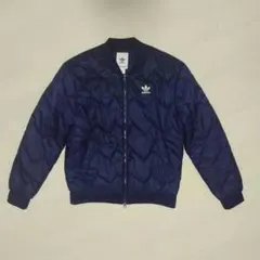 adidas Originals 퀼팅 재킷 네이비
