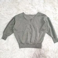 ユナイテッドアローズ　Vネック 五分袖セーター 薄手