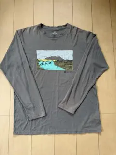 snow peak スノーピーク ロンT 長袖　グレー アウトドア キャンプのサムネイル