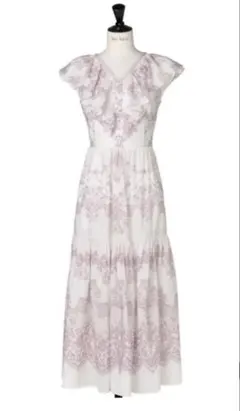 Herlipto Berry Garden Tiered Dress White - メルカリ