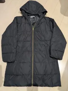グローバルワーク ダウンコート フード付き 黒 160cm