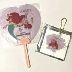 【新品】リトル・マーメイド ミニうちわ&アクリルキーホルダー セット