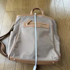 値下げ　ベージュ 系 ナイロン リュック・バック