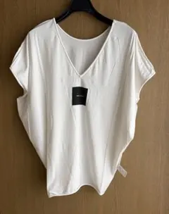 YOKO CHAN 2way ホワイト カットソー Tシャツ　フリーサイズのサムネイル