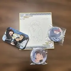 忍たま　土井先生　缶バッジ 、スライドキャン、色紙のセット