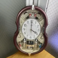 CITIZEN 電波掛け時計 回転飾り　からくり時計のサムネイル
