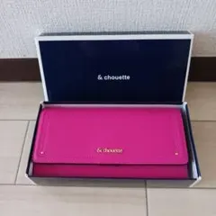 箱付き ☆「 & chouette 長財布 ピンク×ブラック 」 ☆のサムネイル