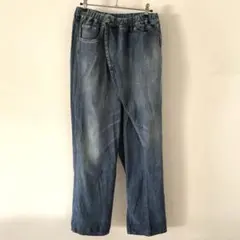 TALKING ABOUT THE ABSTRACTION ラップデニムパンツ