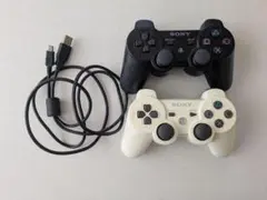 ps3ワイヤレスコントローラー 黒 白 ジャンク品