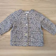 ZARA 花柄キルティングコート