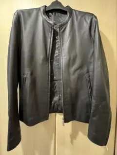 takeo kikuchi タケオキクチ　シングルライダース　ラム革