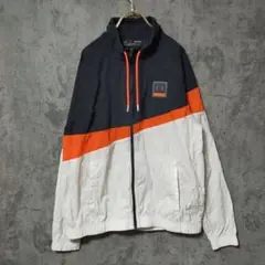 【韓国】(M) アンダーアーマー ナイロンジャケット フルジップ トリコカラー