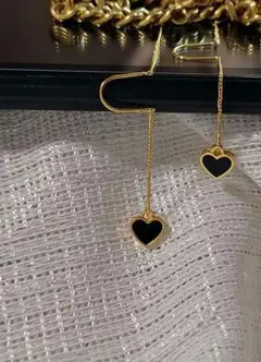 ピアス ハート 揺れる ロング