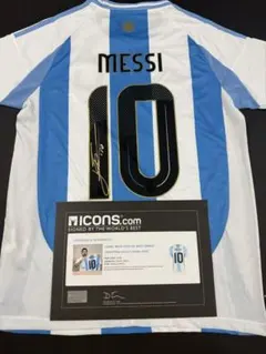 ICONS証明書付メッシ 2018W杯 アルゼンチン代表 直筆サイン