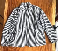 AZUL by moussy コットン70 ストライプジャケット薄手のサムネイル