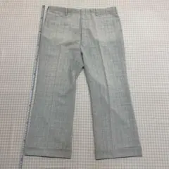 パイナップルスポーツ チェック柄 スラックス メンズ パンツ 古着 レトロ