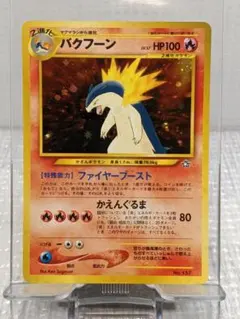 ポケモンカード　バクフーン プレミアムファイル PROMO 　No.157　キラ