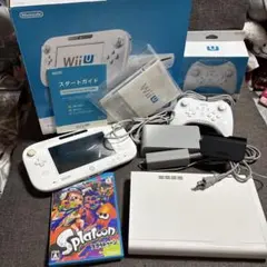 WIIU プレミアムセット 白　スプラトゥーン　ソフト　コントローラーセット