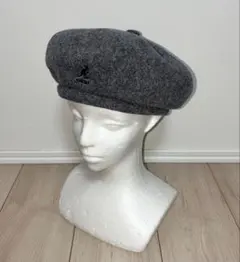 M 美品 KANGOL Wool Jax ベレー帽 ハンチングキャップ グレー