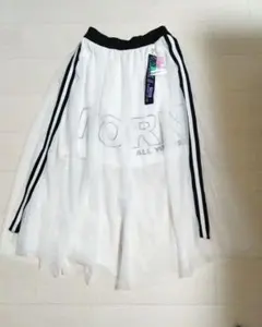 150cm チュールロングスカート ホワイト