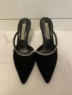 CHARLES & KEITH ビジュー ミュール ブラックのサムネイル