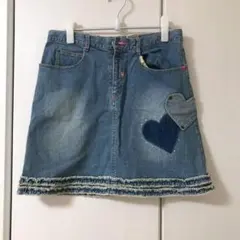 メゾピアノ 150〜160 夏物デニムスカート Y2K 平成レトロ 旧タグ 女児 