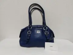 COACH コーチ ペブルドレザー ハンドバッグ ブルー