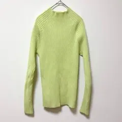 ミスティック【F】サイドスリットハイネックリブニット/ハイネック ビビットカラー