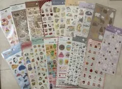 セリア ダイソー シールまとめ売り 16枚 平面シール