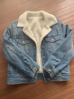 【GU】デニムジャケット Gジャン ボア 袖ボア ボアデニムジャケット ブルゾン