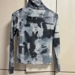 Bab ニュアンスハイネックシアーシャツ