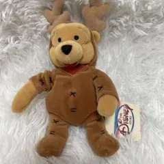 Disney Storeプーさんトナカイコスチュームディズニービーンズぬいぐるみ