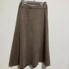 ウエストゴム ひざ丈スカート