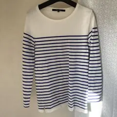 nano universe ストライプ 長袖Tシャツ Mサイズ