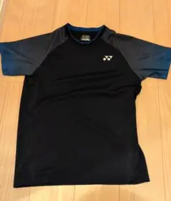 YONEX 吸汗速乾 ラグランスリーブTシャツ JP M 黒/青