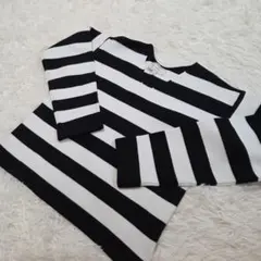 ROPE PICNIC 　ボーダー　 Vネック 　ニット 長袖