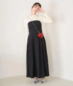 ロペピクニック　ドッキングニットワンピース