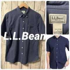 エルエルビーン　メンズL シャツ　半袖　シアサッカー