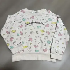 サンリオキャラクターズ 総柄 トレーナー 110