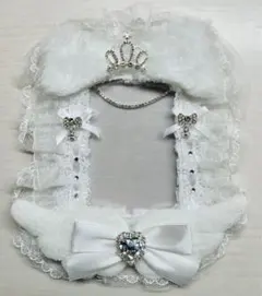 トレカケース デコ 猫耳 リボン 王冠 ハート ラインストーン 天使 羽 B8