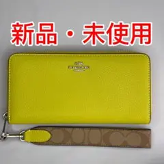 COACH 長財布 レディース イエローグリーンのサムネイル