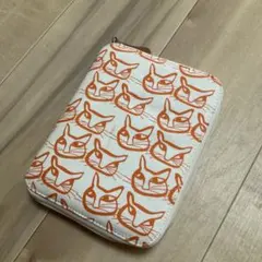 猫柄 マルチケース ラウンドファスナー