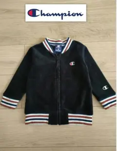 【90】Champion コーデュロイ ジップアップトップス/アウター　ブラック