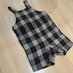 COMME CA DU MODE＊チェック柄＊オーバーオール＊サロペット＊80