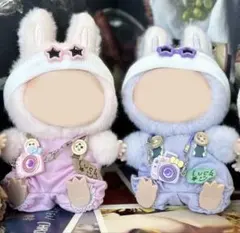 新品★らぶぶ カメラオーバーオール ニット帽 3点セット ピンク