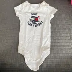 TOMMY HILFIGER 白色ロンパース 74
