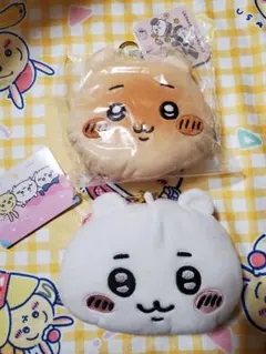 ちいかわ　ちいかわベーカリー　パンみたいなおかおポーチ　フェイスパスケース